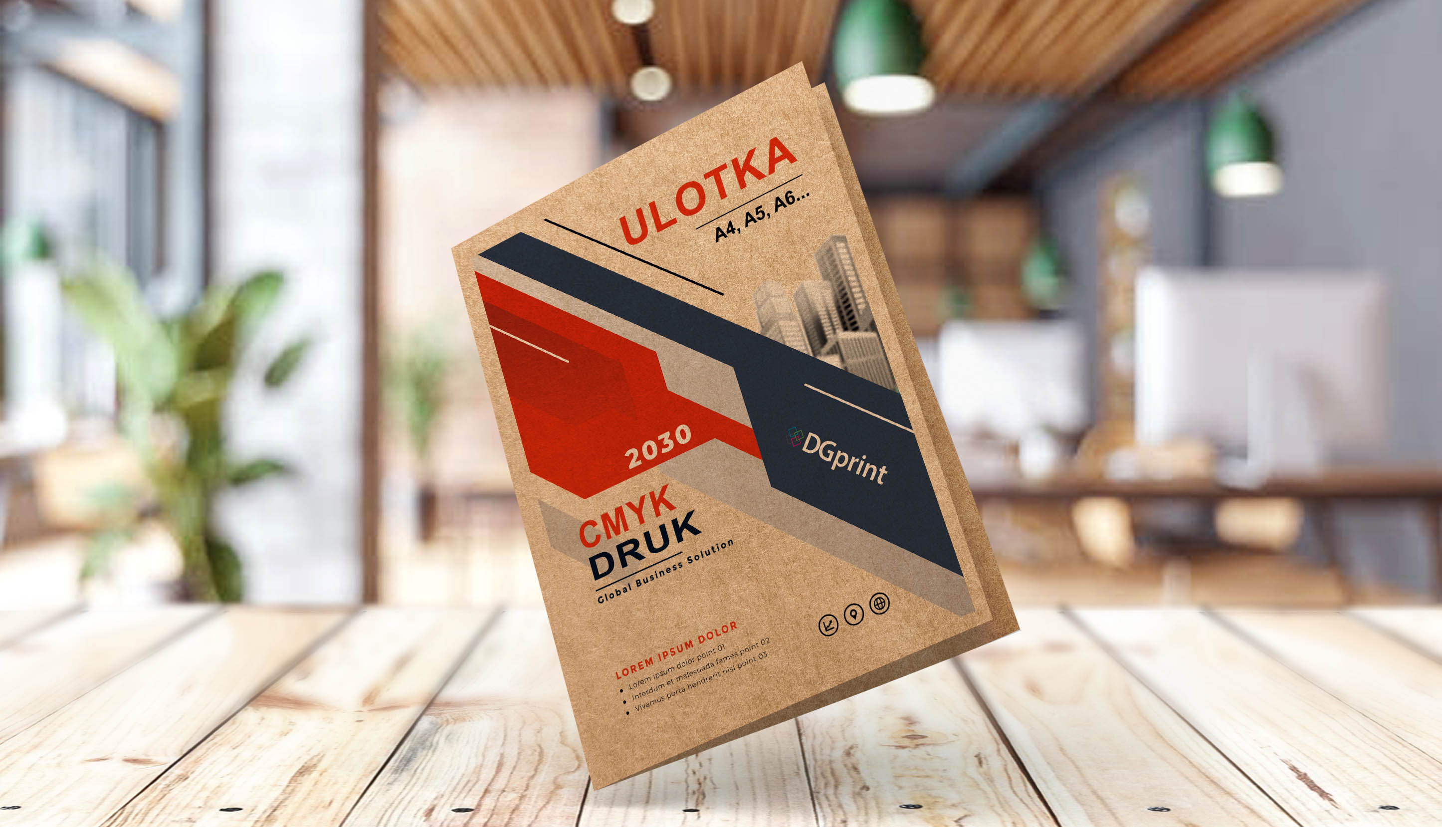 ulotka kraft Drukarnia DGprint.pl
